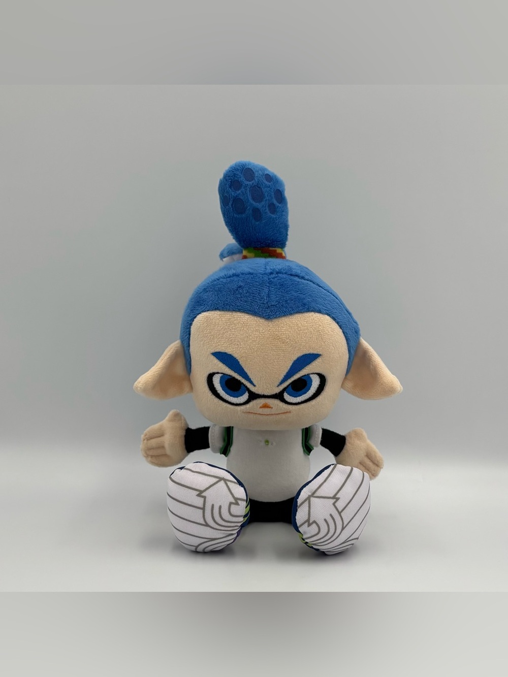 RARE Splatoon Blue Inkling Nintendo Sanei 2016 Plush 10" Toy Doll Stuffed Animal